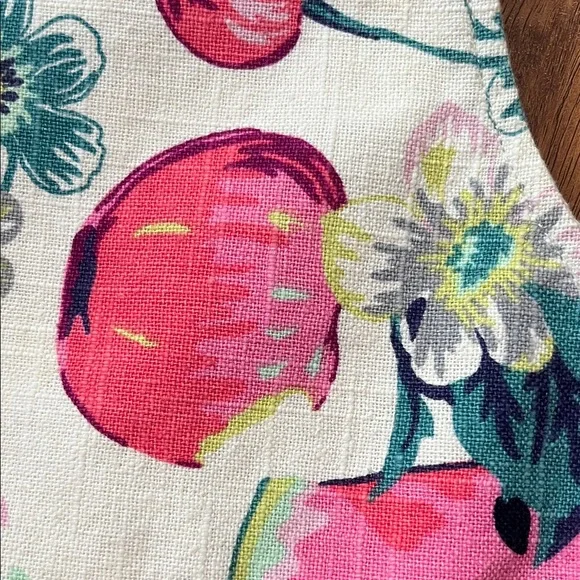 Rare Floral/Fruit Canvas Vera Bradley Tote Bag - Picture 14 of 16